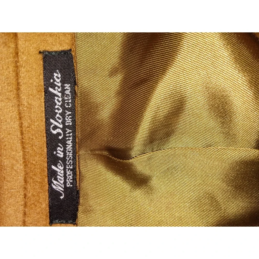 Pure Cashmere Blazer Sports Coat Suit Jacket Three Button Men's size‎ 43 L Brown